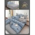 Lenjerie de Pat dublu, Bumbac Satinat Superior,4 Piese Cearceaf de pat 240 x 250 cm, A50-119
