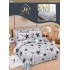 Lenjerie de pat dublu Din Finet, 6 piese, Pentru pat de 2 persoane, 240x250 cm R60-17