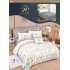 Lenjerie de pat dublu Din Finet, 6 piese, Pentru pat de 2 persoane, 240x250 cm R60-47