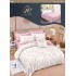 Lenjerie de pat dublu Din Finet, 6 piese, Pentru pat de 2 persoane, 240x250 cm R60-52