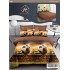 Lenjerie de pat dublu Din Finet, 6 piese, Pentru pat de 2 persoane, 240x250 cm R60-75