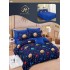 Lenjerie de pat dublu Din Finet, 6 piese, Pentru pat de 2 persoane, 240x250 cm R60-78