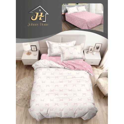 Lenjerie De Pat 1 Persoana 4 Piese, din Bumbac Finet, Cearceaf de pat 155x200cm, Y60-2