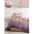 Lenjerie De Pat 1 Persoana 4 Piese, din Bumbac Finet, Cearceaf de pat 155x200cm, Y60-24