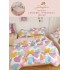 Lenjerie De Pat 1 Persoana 4 Piese, din Bumbac Finet, Cearceaf de pat 155x200cm, Y60-48