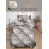 Lenjerie De Pat 1 Persoana 4 Piese, din Bumbac Finet, Cearceaf de pat 155x200cm, Y60-54