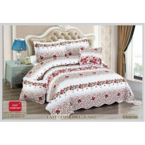Cuvertură Pat Dublu, 5 Piese, Bumbac 100% , Imprimat –Calitate Premium, 230x250 cm, CUVE-2