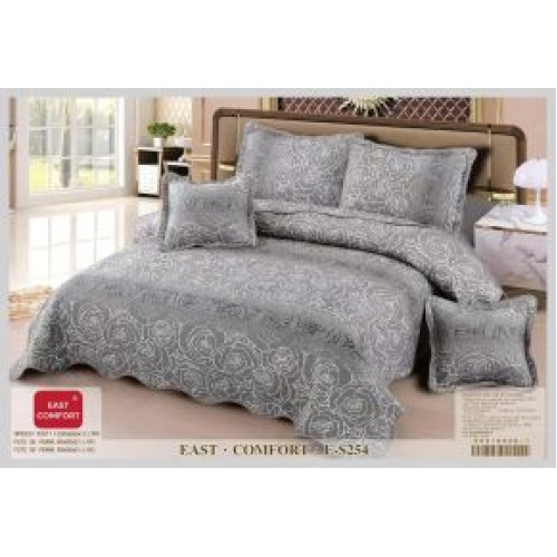 Cuvertură Pat Dublu, 5 Piese, Bumbac 100% , Imprimat –Calitate Premium, 230x250 cm, CUVE-7