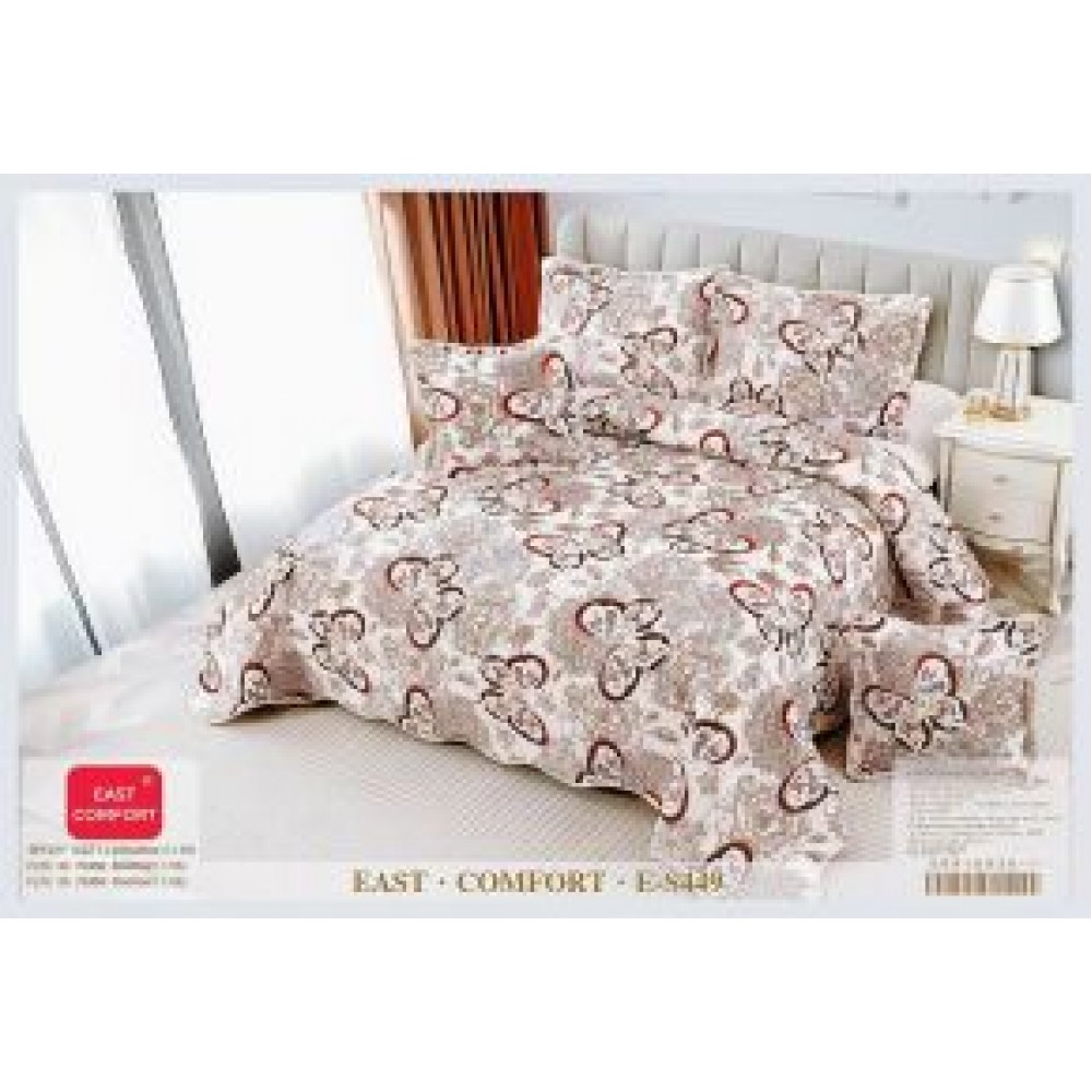 Cuvertură Pat Dublu, 5 Piese, Bumbac 100% , Imprimat –Calitate Premium, 230x250 cm, CUVE-20 Cuverturi din bumbac 5 piese