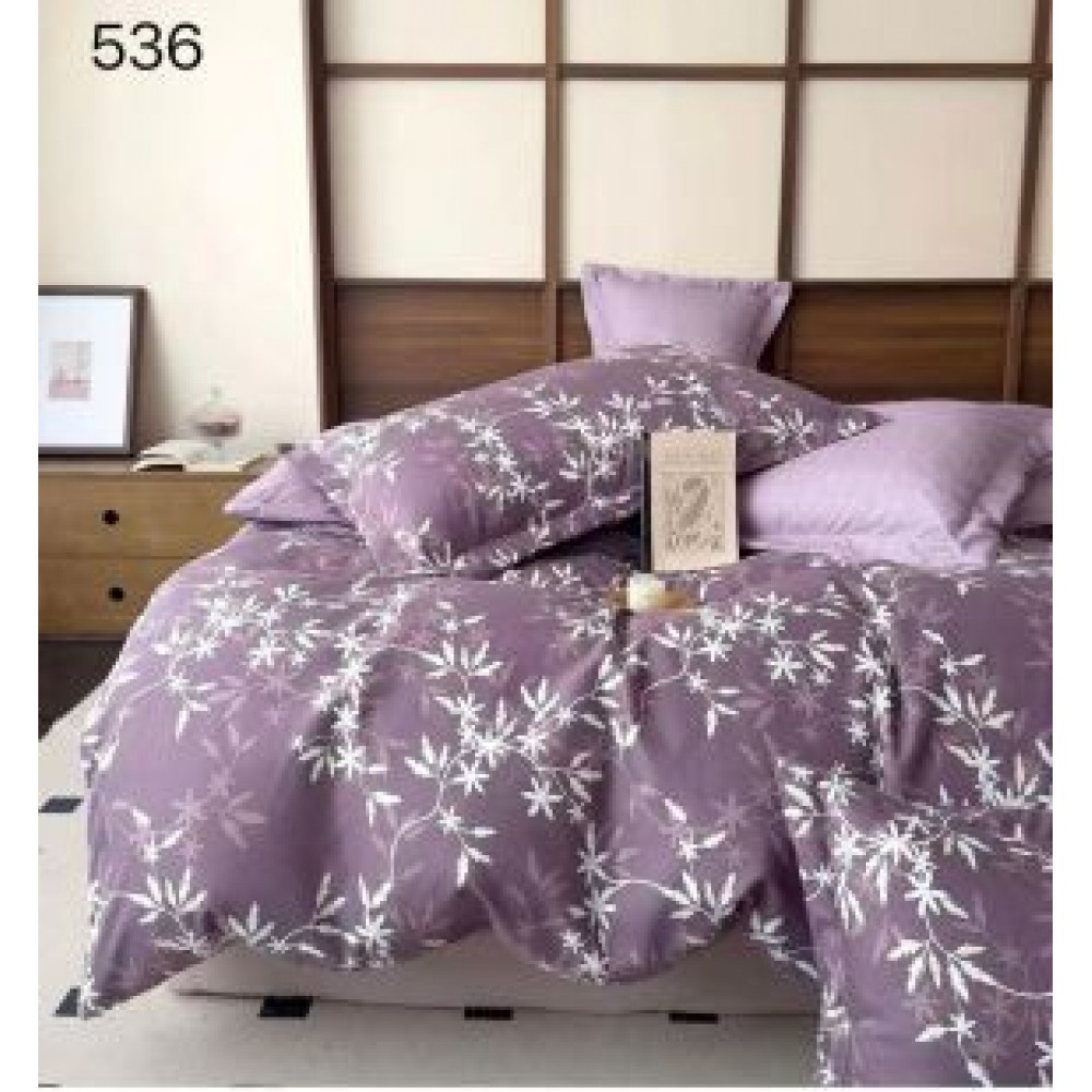 Lenjerie de pat dublu Bumbac FINET, pentru 2 persoane, 6 piese, Cearceaf de pat  230 x 250cm, CF2 Lenjerii din finet 6 piese