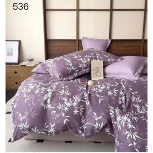Lenjerie de pat dublu Bumbac FINET, pentru 2 persoane, 6 piese, Cearceaf de pat  230 x 250cm, CF2