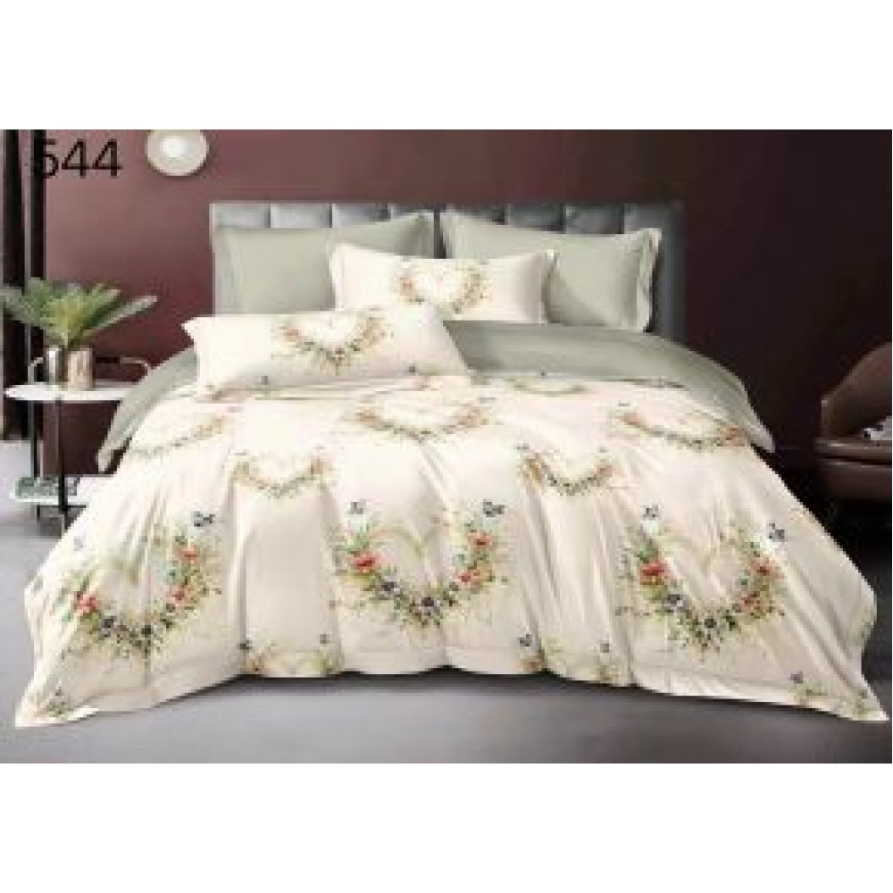 Lenjerie de pat dublu Bumbac FINET, pentru 2 persoane, 6 piese, Cearceaf de pat  230 x 250cm, CF4 Lenjerii din finet 6 piese