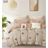 Lenjerie de pat dublu Bumbac FINET, pentru 2 persoane, 6 piese, Cearceaf de pat  230 x 250cm, CF6