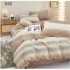 Lenjerie de pat dublu Bumbac FINET, pentru 2 persoane, 6 piese, Cearceaf de pat  230 x 250cm, CF7