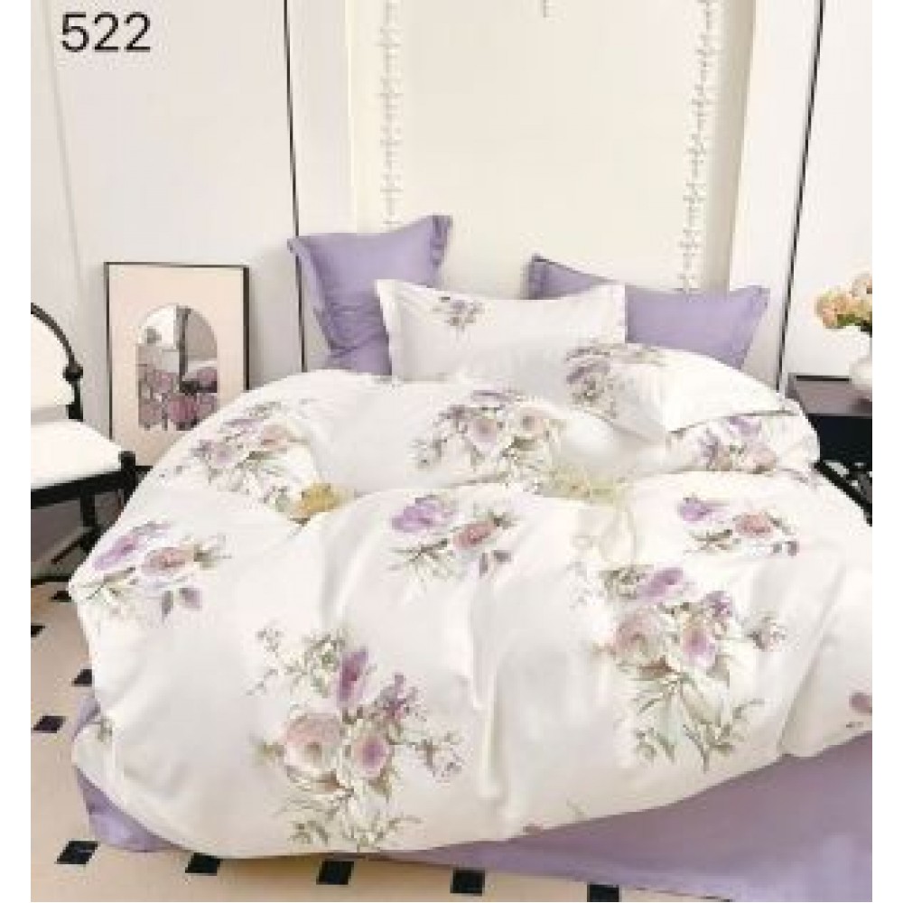 Lenjerie de pat dublu Bumbac FINET, pentru 2 persoane, 6 piese, Cearceaf de pat  230 x 250cm, CF16 Lenjerii din finet 6 piese