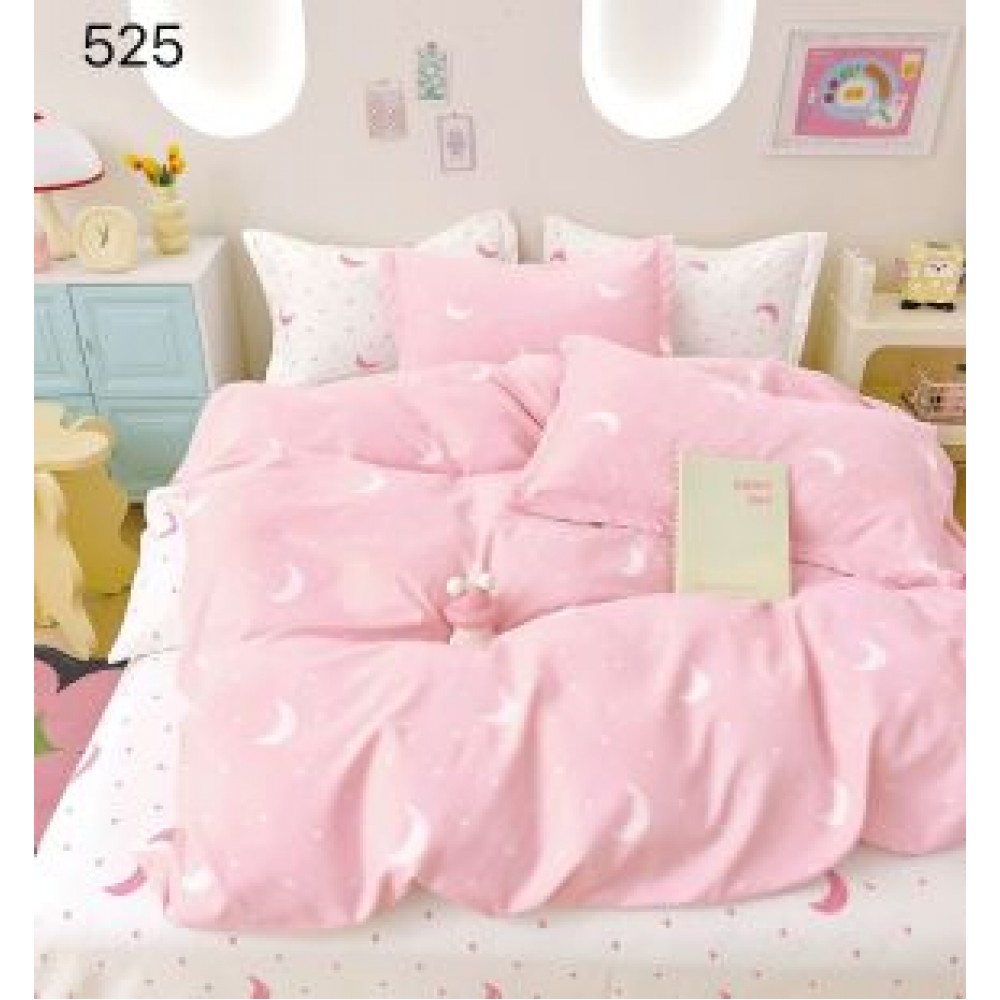 Lenjerie de pat dublu Bumbac FINET, pentru 2 persoane, 6 piese, Cearceaf de pat  230 x 250cm, CF18 Lenjerii din finet 6 piese