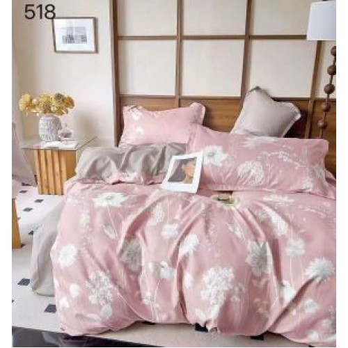 Lenjerie de pat dublu Bumbac FINET, pentru 2 persoane, 6 piese, Cearceaf de pat  230 x 250cm, CF20