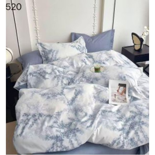 Lenjerie de pat dublu Bumbac FINET, pentru 2 persoane, 6 piese, Cearceaf de pat  230 x 250cm, CF22