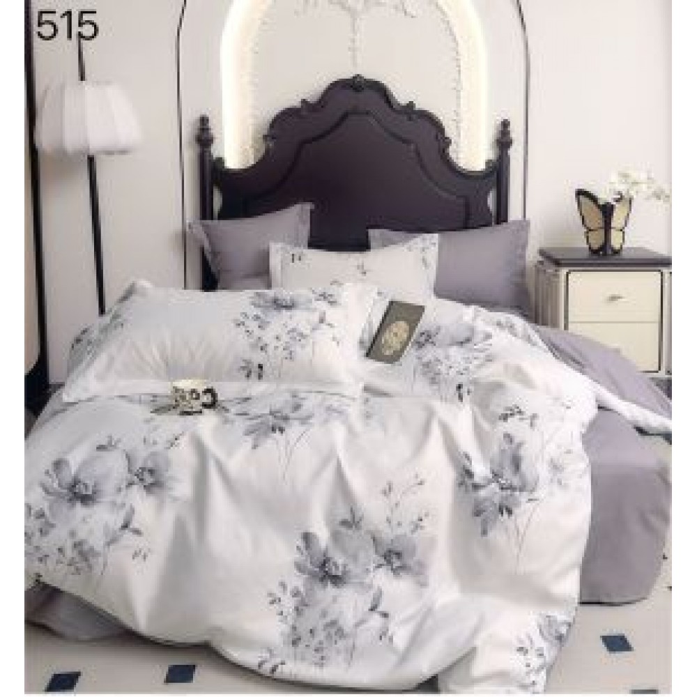 Lenjerie de pat dublu Bumbac FINET, pentru 2 persoane, 6 piese, Cearceaf de pat  230 x 250cm, CF23 Lenjerii din finet 6 piese