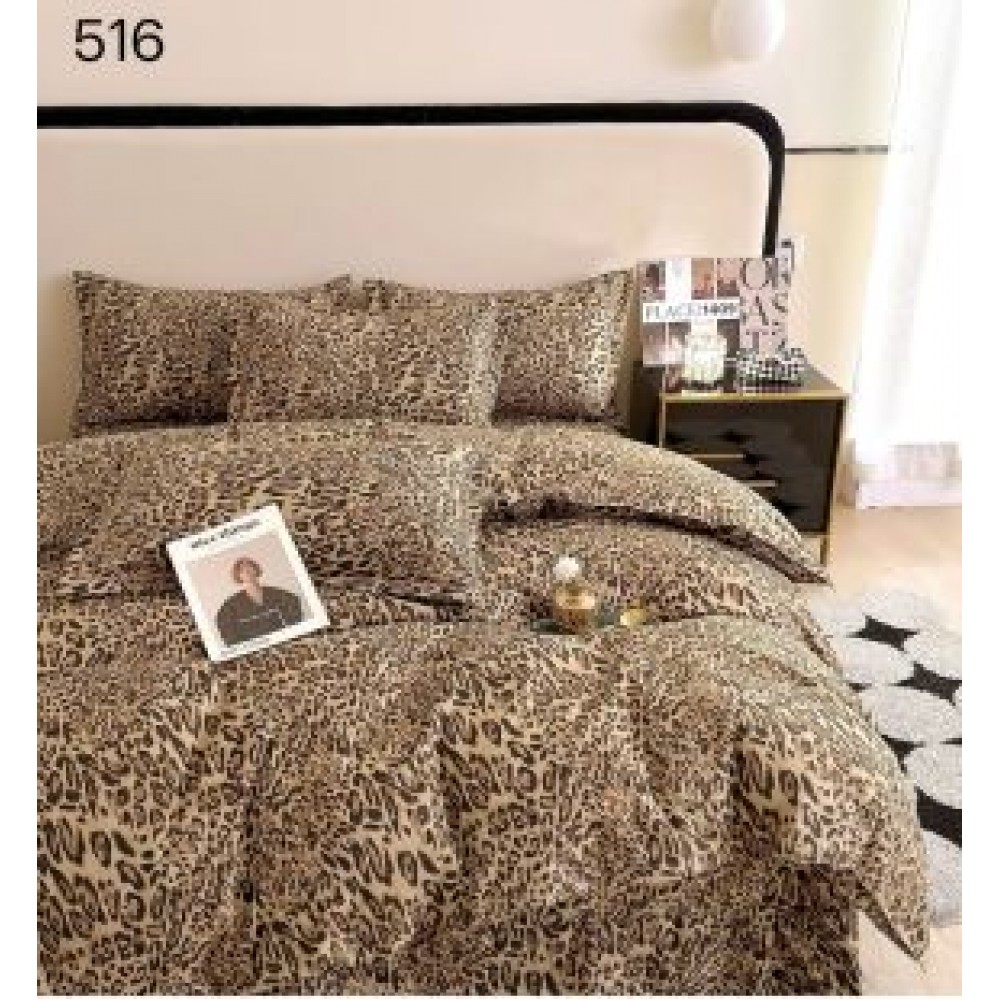 Lenjerie de pat dublu Bumbac FINET, pentru 2 persoane, 6 piese, Cearceaf de pat  230 x 250cm, CF25 Lenjerii din finet 6 piese
