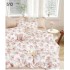 Lenjerie de pat dublu Bumbac FINET, pentru 2 persoane, 6 piese, Cearceaf de pat  230 x 250cm, CF28