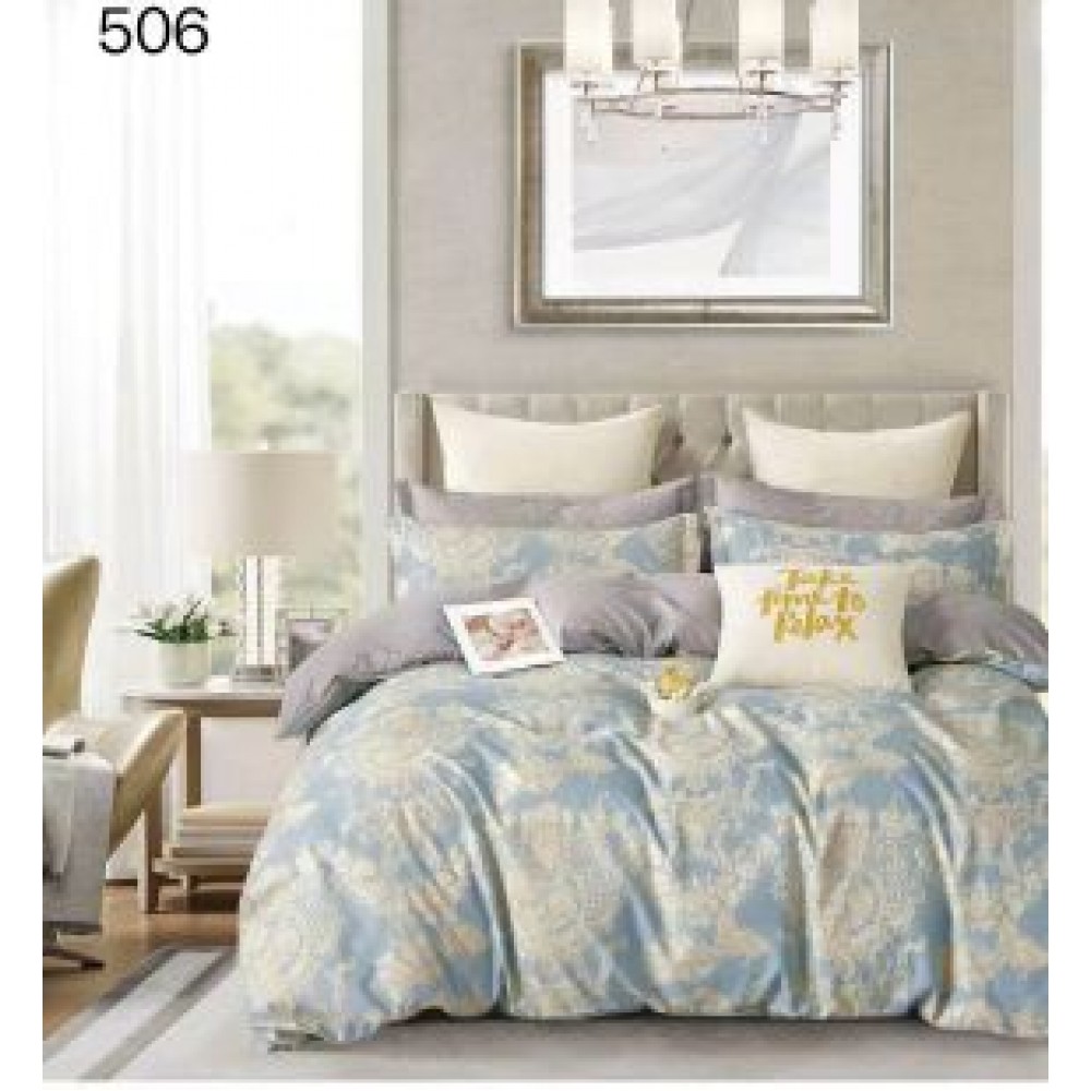 Lenjerie de pat dublu Bumbac FINET, pentru 2 persoane, 6 piese, Cearceaf de pat  230 x 250cm, CF30 Lenjerii din finet 6 piese