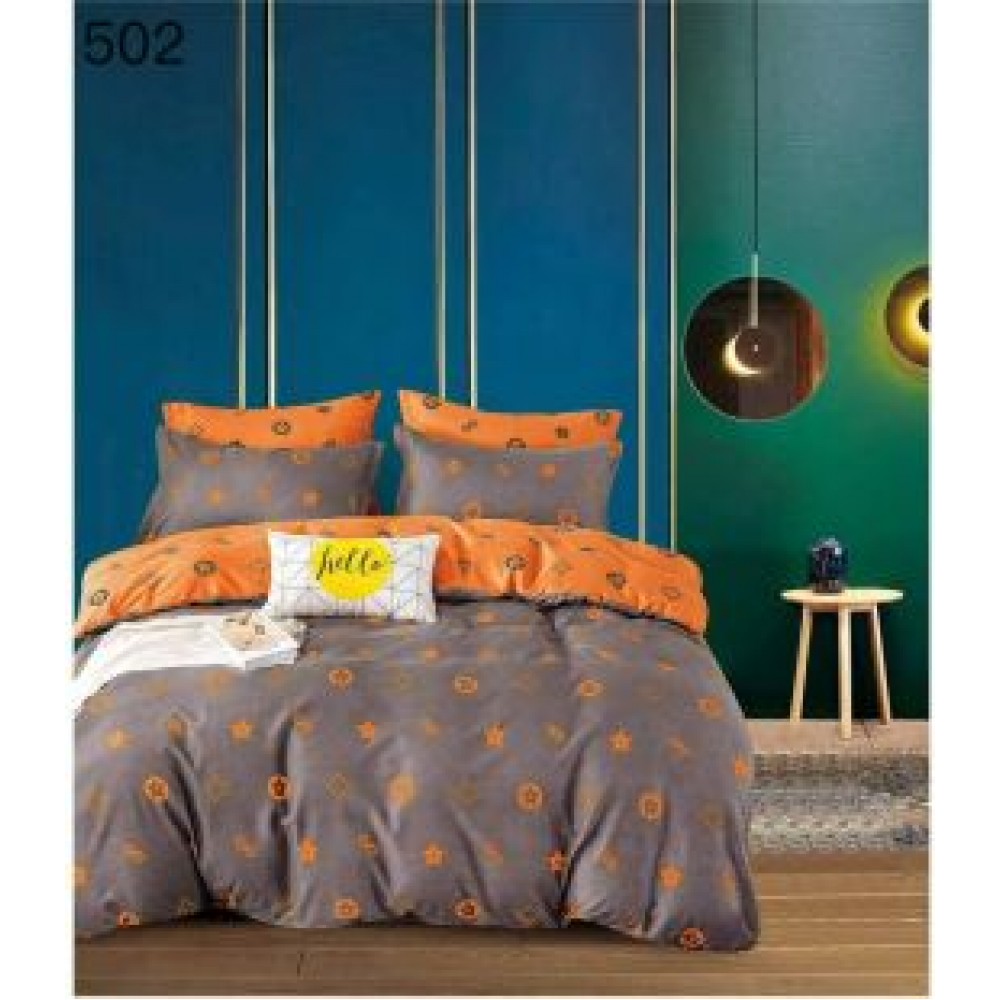 Lenjerie de pat dublu Bumbac FINET, pentru 2 persoane, 6 piese, Cearceaf de pat  230 x 250cm, CF34 Lenjerii din finet 6 piese