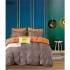 Lenjerie de pat dublu Bumbac FINET, pentru 2 persoane, 6 piese, Cearceaf de pat  230 x 250cm, CF34