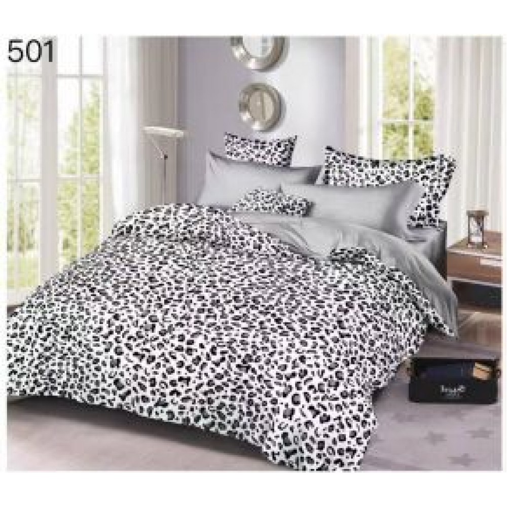 Lenjerie de pat dublu Bumbac FINET, pentru 2 persoane, 6 piese, Cearceaf de pat  230 x 250cm, CF35 Lenjerii din finet 6 piese