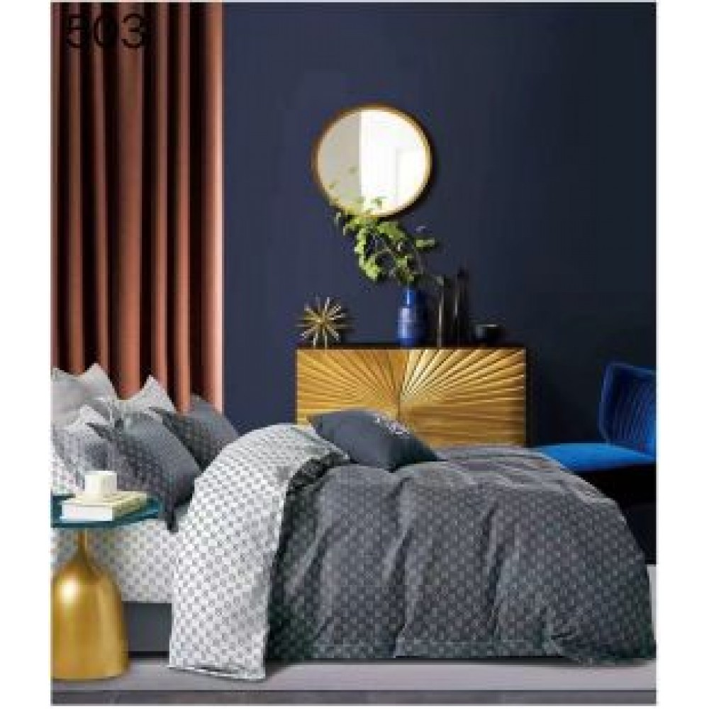 Lenjerie de pat dublu Bumbac FINET, pentru 2 persoane, 6 piese, Cearceaf de pat  230 x 250cm, CF38 Lenjerii din finet 6 piese