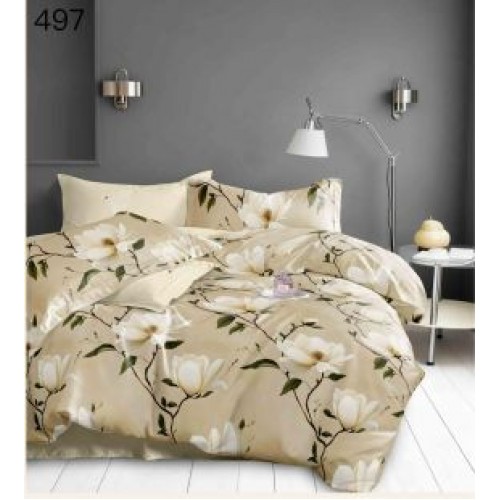 Lenjerie de pat dublu Bumbac FINET, pentru 2 persoane, 6 piese, Cearceaf de pat  230 x 250cm, CF41