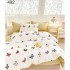 Lenjerie de pat dublu Bumbac FINET, pentru 2 persoane, 6 piese, Cearceaf de pat  230 x 250cm, CF42