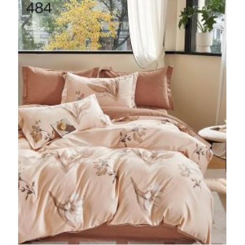 Lenjerie de pat dublu Bumbac FINET, pentru 2 persoane, 6 piese, Cearceaf de pat  230 x 250cm, CF46