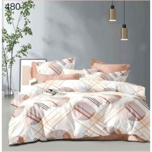 Lenjerie de pat dublu Bumbac FINET, pentru 2 persoane, 6 piese, Cearceaf de pat  230 x 250cm, CF49