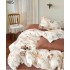 Lenjerie de pat dublu Bumbac FINET, pentru 2 persoane, 6 piese, Cearceaf de pat  230 x 250cm, CF50