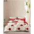 Lenjerie de pat dublu Bumbac FINET, pentru 2 persoane, 6 piese, Cearceaf de pat  230 x 250cm, CF52