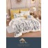 Set Lenjerie Eleganta pentru pat dublu din Bumbac Finet compusa din 6 piese, Cearceaf de pat 230x250cm, J-34