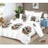 Lenjerie de pat dublu Bumbac FINET, pentru 2 persoane, 6 piese, Cearceaf de pat  230 x 250cm, CF56