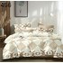 Lenjerie de pat dublu Bumbac FINET, pentru 2 persoane, 6 piese, Cearceaf de pat  230 x 250cm, CF57