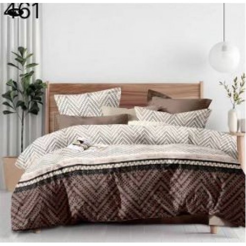 Lenjerie de pat dublu Bumbac FINET, pentru 2 persoane, 6 piese, Cearceaf de pat  230 x 250cm, CF58