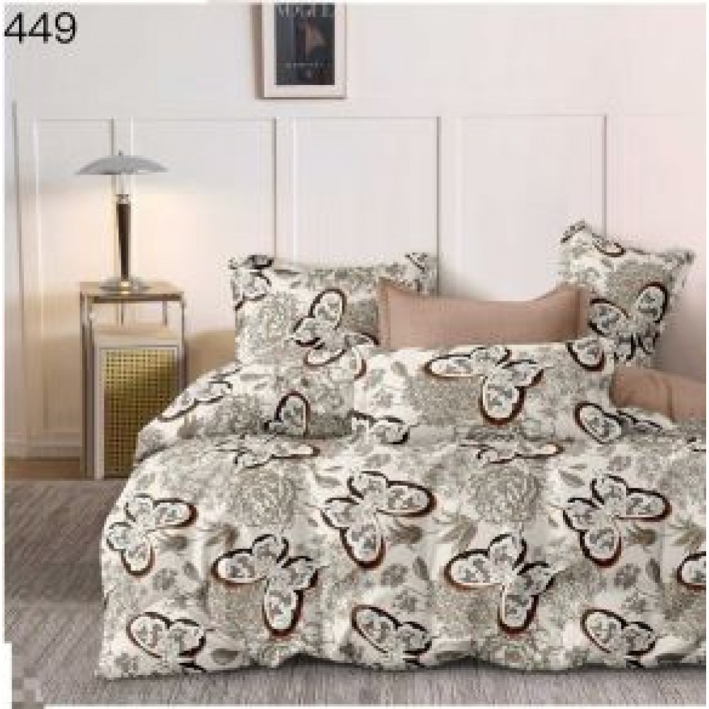 Lenjerie de pat dublu Bumbac FINET, pentru 2 persoane, 6 piese, Cearceaf de pat  230 x 250cm, CF61 Lenjerii din finet 6 piese