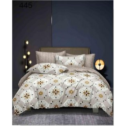 Lenjerie de pat dublu Bumbac FINET, pentru 2 persoane, 6 piese, Cearceaf de pat  230 x 250cm, CF65