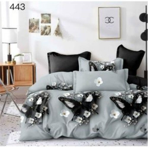 Lenjerie de pat dublu Bumbac FINET, pentru 2 persoane, 6 piese, Cearceaf de pat  230 x 250cm, CF71