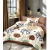 Lenjerie de pat dublu Bumbac FINET, pentru 2 persoane, 6 piese, Cearceaf de pat  230 x 250cm, CF72