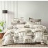 Lenjerie de pat dublu Bumbac FINET, pentru 2 persoane, 6 piese, Cearceaf de pat  230 x 250cm, CF78