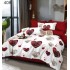 Lenjerie de pat dublu Bumbac FINET, pentru 2 persoane, 6 piese, Cearceaf de pat  230 x 250cm, CF83