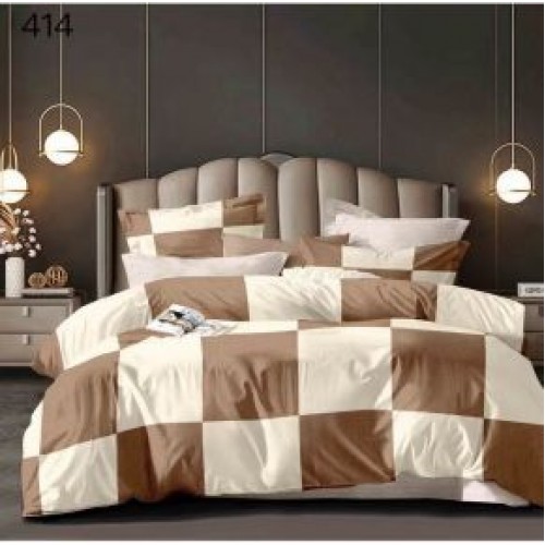 Lenjerie de pat dublu Bumbac FINET, pentru 2 persoane, 6 piese, Cearceaf de pat  230 x 250cm, CF85