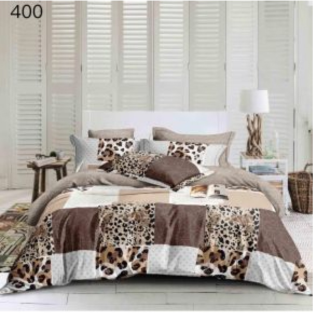 Lenjerie de pat dublu Bumbac FINET, pentru 2 persoane, 6 piese, Cearceaf de pat  230 x 250cm, CF86 Lenjerii din finet 6 piese
