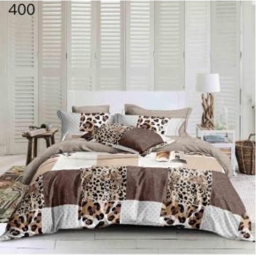 Lenjerie de pat dublu Bumbac FINET, pentru 2 persoane, 6 piese, Cearceaf de pat  230 x 250cm, CF86
