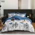 Lenjerie de pat dublu Bumbac FINET, pentru 2 persoane, 6 piese, Cearceaf de pat  230 x 250cm, CF88
